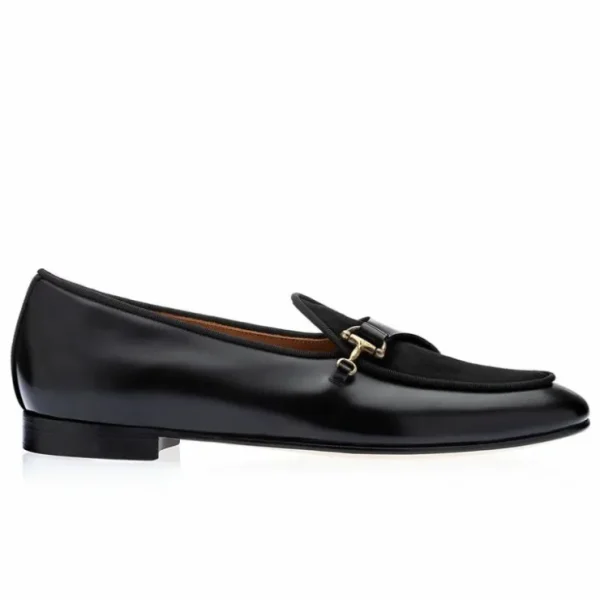 Store Superglamourous Tangerine 12 Cordovan Belgian Loafers Black