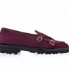 New Superglamourous Tangerine 7-T Softy Belgian Loafers Burgundy