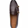 Hot Superglamourous Tangerine 7.1 Nappa Belgian Loafers Cocoa