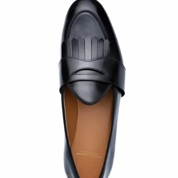 Sale Superglamourous Tangerine 10 Cordovan Belgian Loafers Black