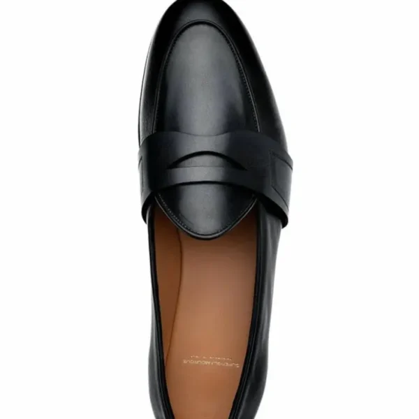 Cheap Superglamourous Tangerine 9 Toledo Belgian Loafers Black