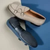 Cheap Superglamourous Tangerine 7-R Oregon Belgian Loafers Navy