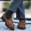 New Superglamourous Tangerine 7-T Softy Belgian Loafers Cigar