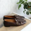 Hot Superglamourous Tangerine 7.1 Nappa Belgian Loafers Cocoa