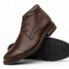 Shop T.B. Phelps TB Phelps Acadia Deerskin Boots Chestnut