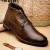 Shop T.B. Phelps TB Phelps Acadia Deerskin Boots Chestnut