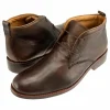 Outlet T.B. Phelps TB Phelps Bixby Sheepskin Chukka Boots Mahogany