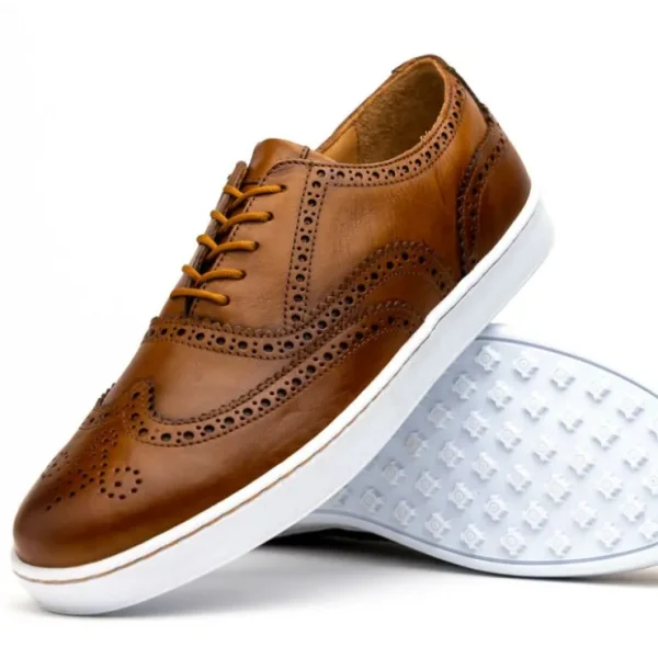 Clearance T.B. Phelps TB Phelps Clubhouse Wingtip Sneakers Tan