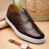 Outlet T.B. Phelps TB Phelps Clubhouse Wingtip Sneakers Brandy