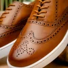 Clearance T.B. Phelps TB Phelps Clubhouse Wingtip Sneakers Tan