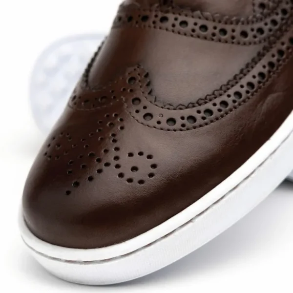 Outlet T.B. Phelps TB Phelps Clubhouse Wingtip Sneakers Brandy