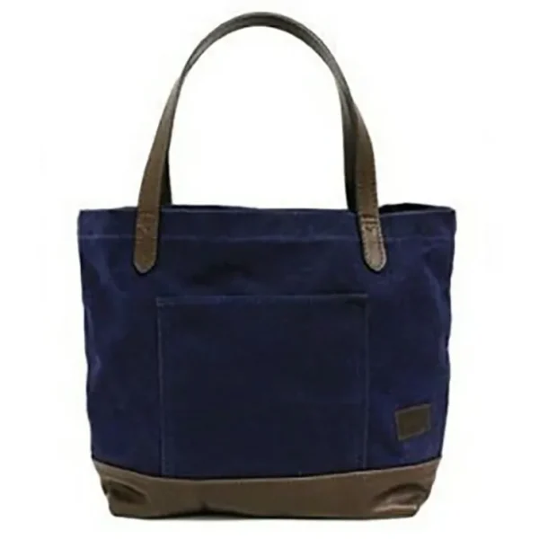 Sale T.B. Phelps TB Phelps Guilford Waxed Canvas Tote Bag Navy