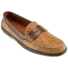 Hot T.B. Phelps TB Phelps Key West Combo Penny Loafer Khaki Croco / Briar Waxy