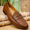 Discount T.B. Phelps TB Phelps Preston Sheepskin Penny Loafers Pecan