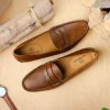 Discount T.B. Phelps TB Phelps Preston Sheepskin Penny Loafers Pecan