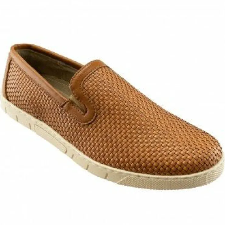 Discount T.B. Phelps TB Phelps Scottsdale Woven Slip On Shoes Tan