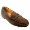 Best T.B. Phelps TB Phelps Ventura Sueded Calfskin Penny Loafer Chocolate