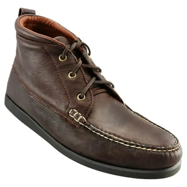 Shop T.B. Phelps TB Phelps Weekender Elkskin Chukka Boots Mahogany