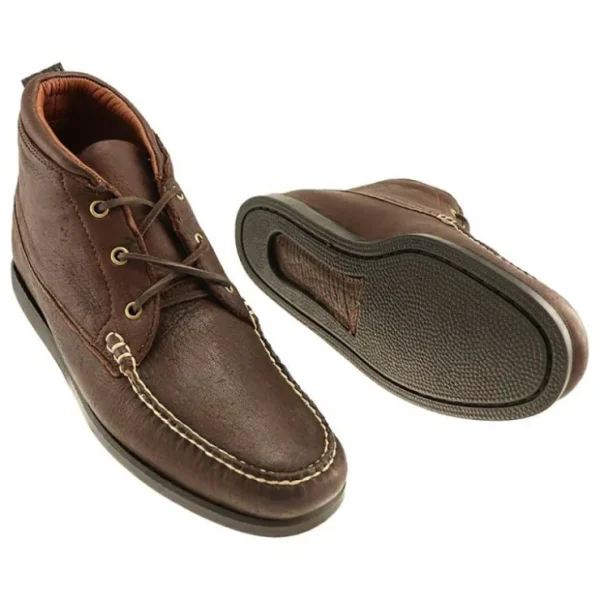 Shop T.B. Phelps TB Phelps Weekender Elkskin Chukka Boots Mahogany