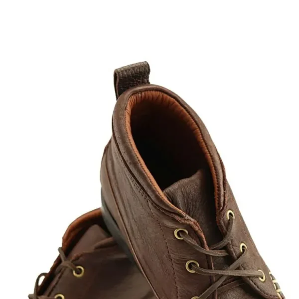 Shop T.B. Phelps TB Phelps Weekender Elkskin Chukka Boots Mahogany