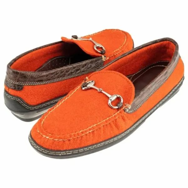 Fashion T.B. Phelps TB Phelps Wool Bit Drivers Orange