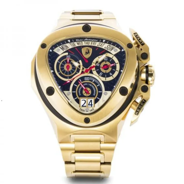 Store Tonino Lamborghini Spyder 3010 Stainless Steel Chronographic Watch Gold