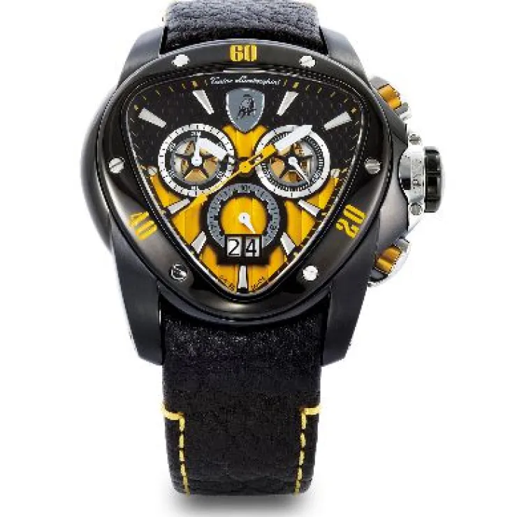 Sale Tonino Lamborghini Spyder 1117 Chronographic Watch Black/Yellow