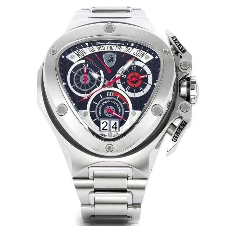 Store Tonino Lamborghini Spyder 3007 Stainless Chronographic Watch Silver