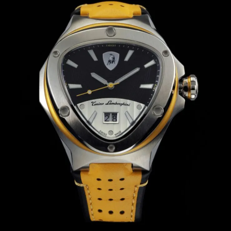 Sale Tonino Lamborghini Spyder 3025 3-Hand Watch Yellow