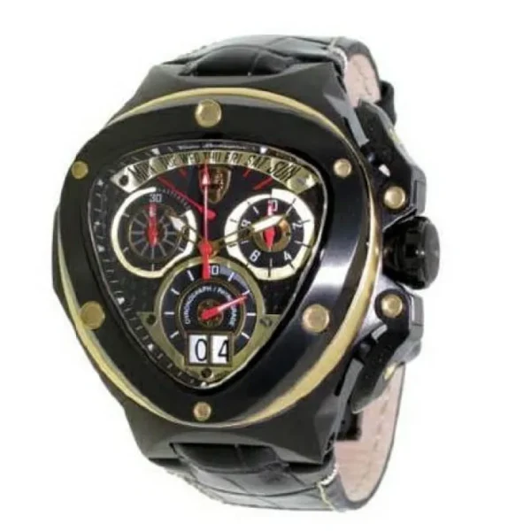 Best Tonino Lamborghini Spyder 3012 Chronographic Watch Black