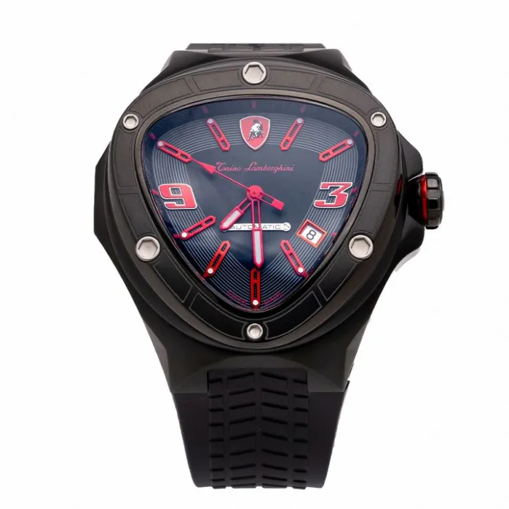 Discount Tonino Lamborghini Spyder 8853SP Stainless Steel Chronographic Sport Watch (Limited Edition) Black