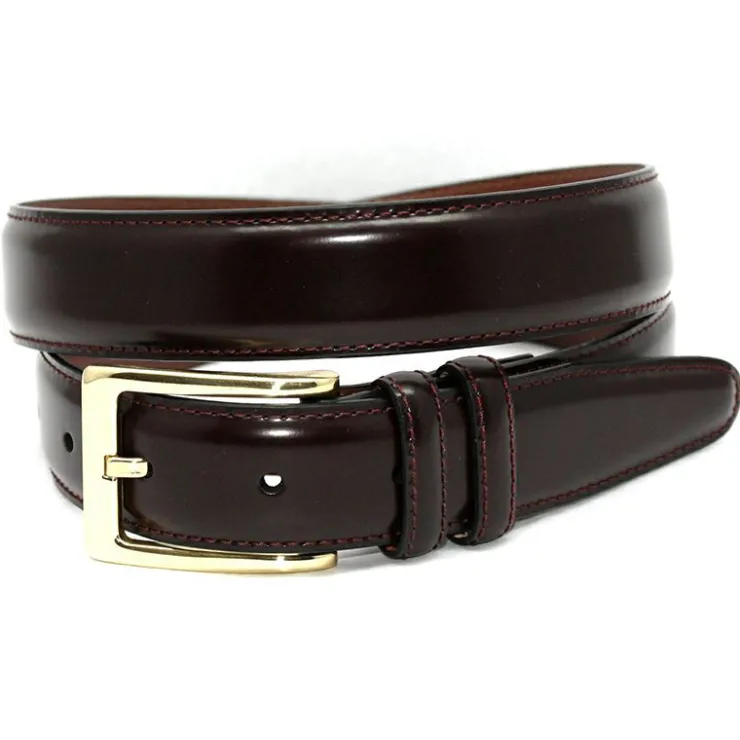 Cheap Torino Leather Antigua Leather Belt Burgundy