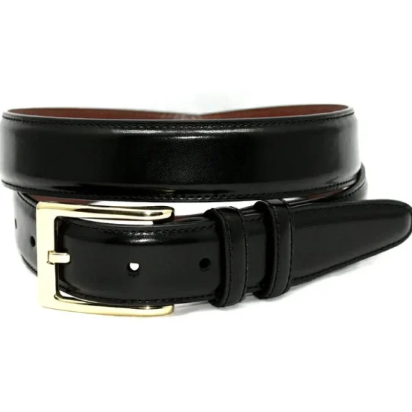 Best Sale Torino Leather Antigua Leather Belt Black