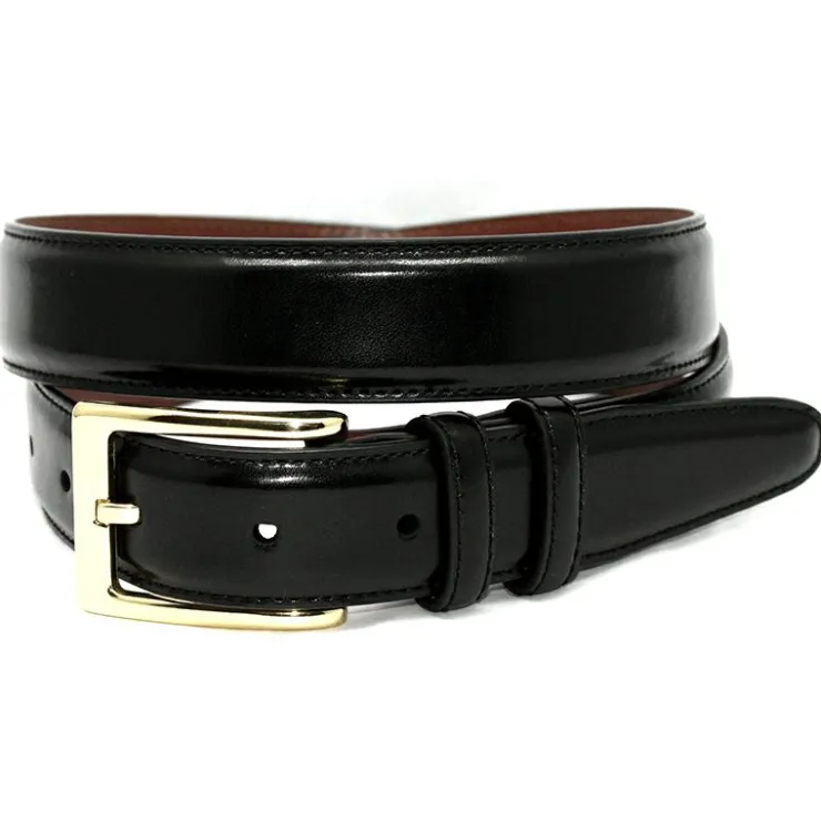 Best Sale Torino Leather Antigua Leather Belt Black