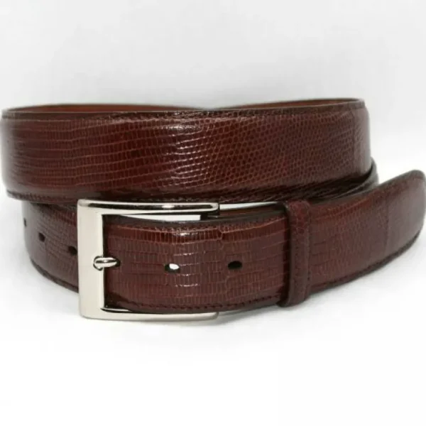 Discount Torino Leather Big & Tall Genuine Lizard Belt - cognac