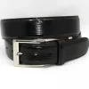 Hot Torino Leather Big & Tall Genuine Lizard Belt - black