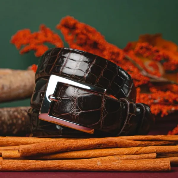 torino_leather_genuine_am_2.webp Store Torino Leather Genuine American Alligator Belt Brown
