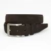 Store Torino Leather Italian Calf Suede Belt Espresso