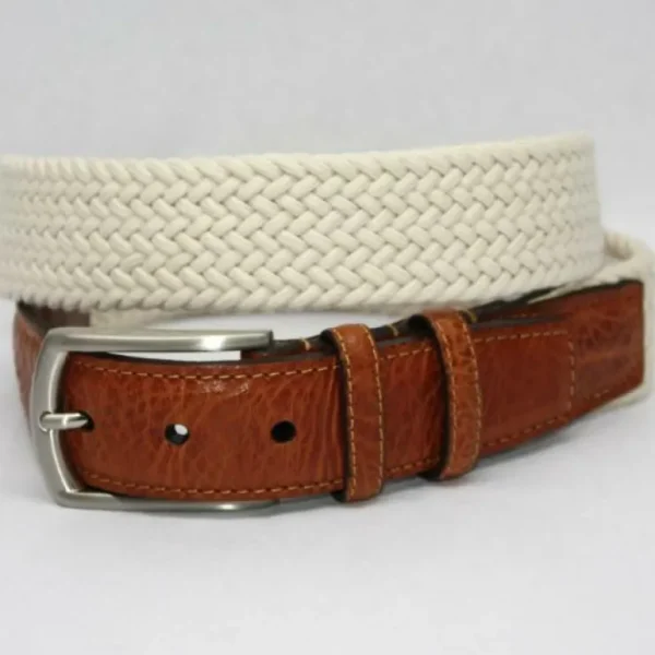 torino_leather_italian_wo_0-19.webp New Torino Leather Italian Woven Cotton Elastic Belt - cream