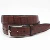 Shop Torino Leather South American Caiman Belt Cognac