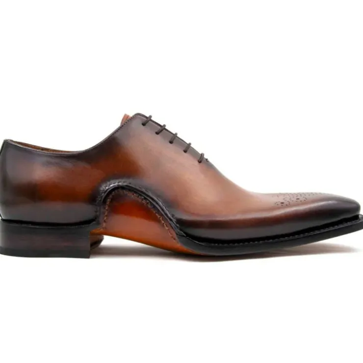 Sale Ugo Vasare Cooper Oxford Wingtip Shoes Tobacco