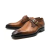 Flash Sale Ugo Vasare Eric Monkstrap Shoes Caramel