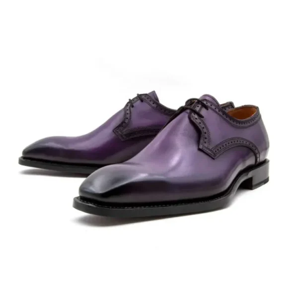 Flash Sale Ugo Vasare Scott Derby Brogue Shoes Purple