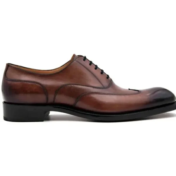 Hot Ugo Vasare Wick Oxford Wingtip Shoes Walnut