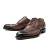 Hot Ugo Vasare Wick Oxford Wingtip Shoes Walnut