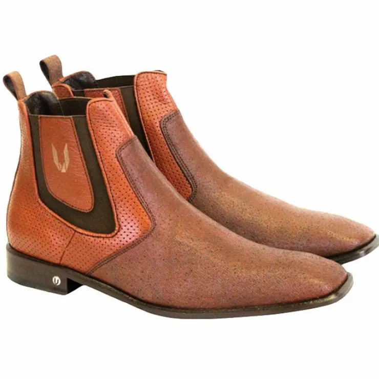 Cheap Vestigium Cat Shark Chelsea Boots Cognac