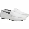 Clearance Vestigium Cat Shark Driving Loafers White