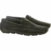 Sale Vestigium Ostrich Leg Driving Loafers Black