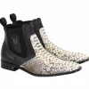 Best Vestigium Python Chelsea Boots Natural Black NaturalBlack