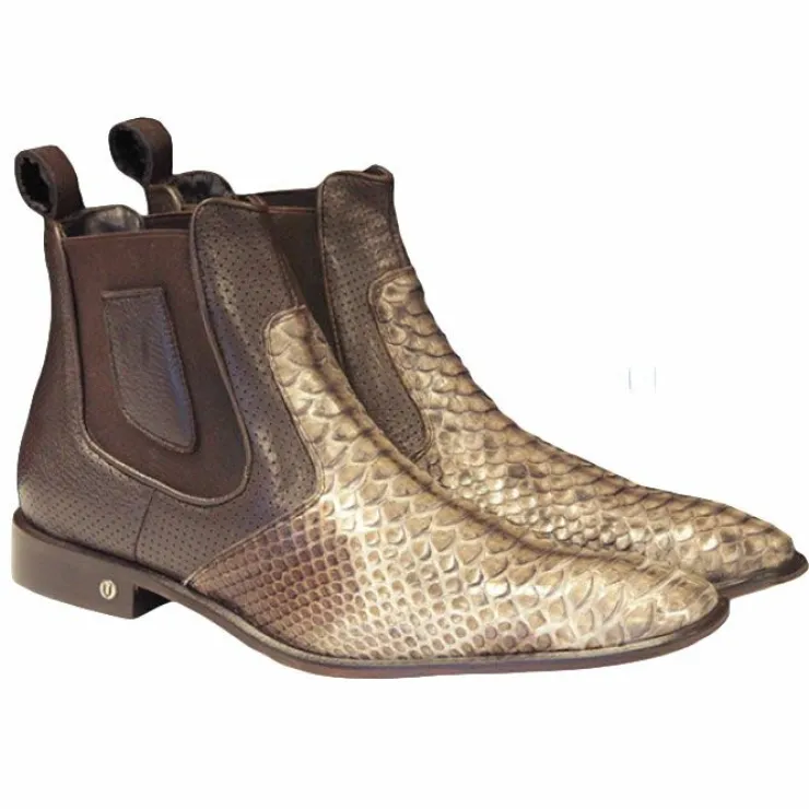 Store Vestigium Python Chelsea Boots Rustic Brown RusticBrown